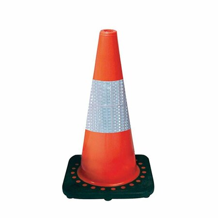 DENDESIGNS 18 in. Safety Cone with Reflective Bar DE3048948